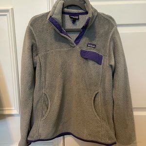 Gray Patagonia with purple details